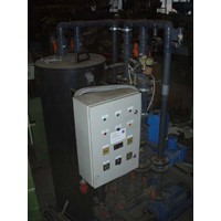 Installation de filtration d'eau avec récipient PVC